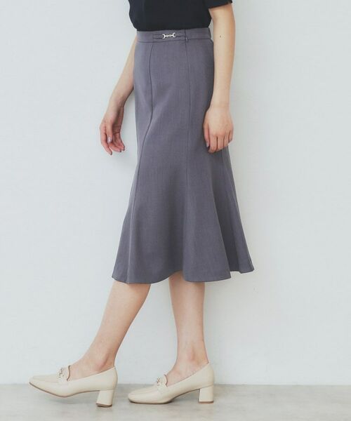 index / インデックス スカート | 麻調マーメイドフレアスカート【洗濯機洗い可/吸水速乾/防シワ/イージーアイロン】 | 詳細16