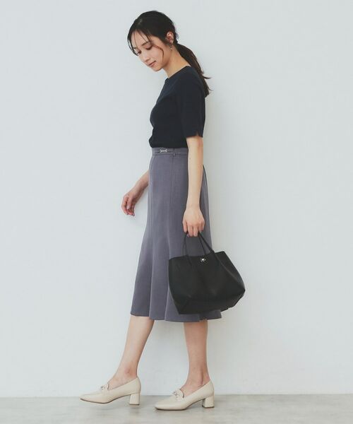 index / インデックス スカート | 麻調マーメイドフレアスカート【洗濯機洗い可/吸水速乾/防シワ/イージーアイロン】 | 詳細17