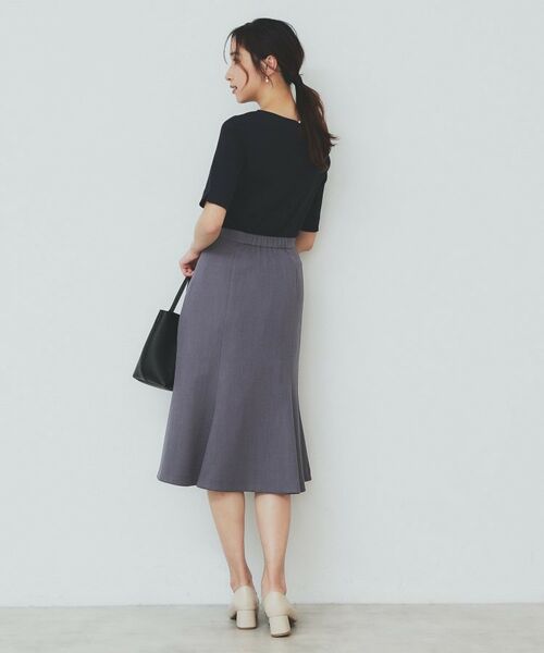 index / インデックス スカート | 麻調マーメイドフレアスカート【洗濯機洗い可/吸水速乾/防シワ/イージーアイロン】 | 詳細18