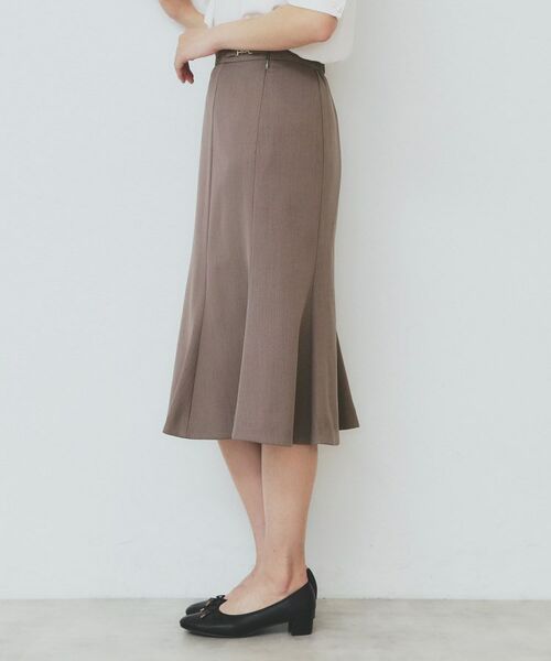 index / インデックス スカート | 麻調マーメイドフレアスカート【洗濯機洗い可/吸水速乾/防シワ/イージーアイロン】 | 詳細21