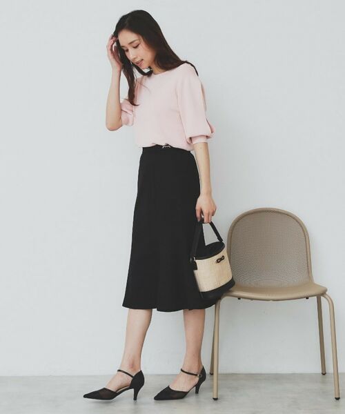 index / インデックス スカート | 麻調マーメイドフレアスカート【洗濯機洗い可/吸水速乾/防シワ/イージーアイロン】 | 詳細6