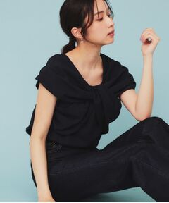 index / インデックス シャツ・ブラウス | ビッグリボンショールブラウス【洗濯機洗い可/吸水速乾/防シワ/抗ピル/イージーアイロン】