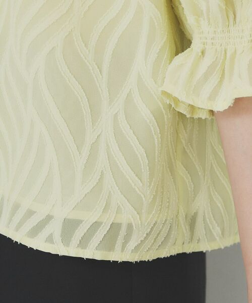 index / インデックス シャツ・ブラウス | リーフカットジャカードブラウス【洗濯機洗い可/イージーアイロン】 | 詳細21