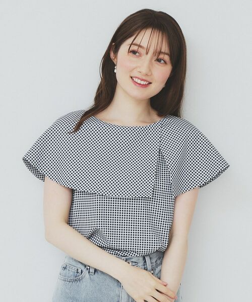 index / インデックス シャツ・ブラウス | 前後2wayオフショルカラーブラウス【洗濯機可】 | 詳細15