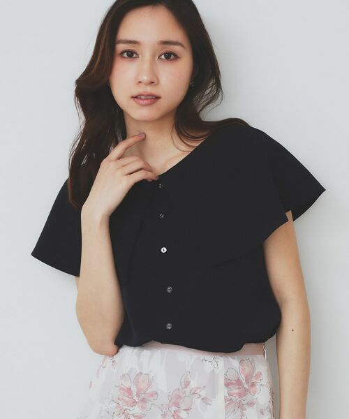 index / インデックス シャツ・ブラウス | 前後2wayオフショルカラーブラウス【洗濯機可】 | 詳細7