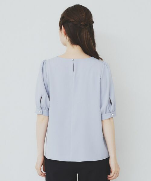 index / インデックス シャツ・ブラウス | アシメフリルパール調ブラウス【洗濯機洗い可/イージーアイロン】 | 詳細15