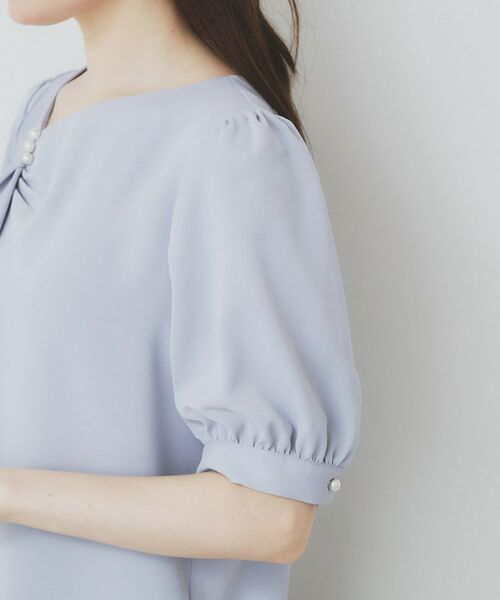 index / インデックス シャツ・ブラウス | アシメフリルパール調ブラウス【洗濯機洗い可/イージーアイロン】 | 詳細18