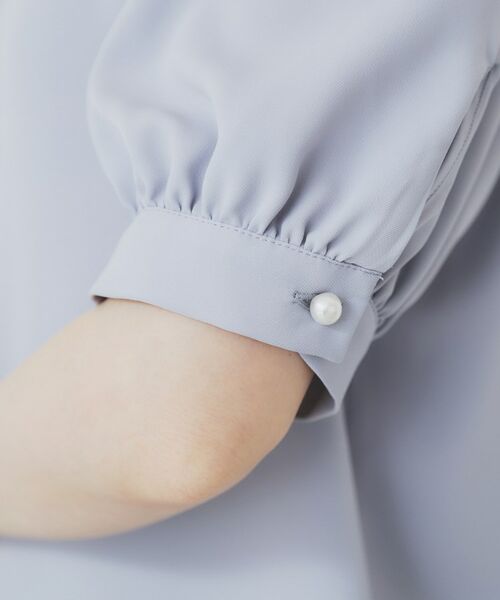 index / インデックス シャツ・ブラウス | アシメフリルパール調ブラウス【洗濯機洗い可/イージーアイロン】 | 詳細19