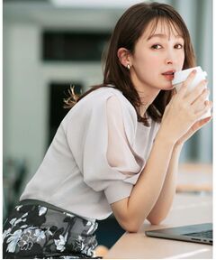 index / インデックス ニット・セーター | 《6色展開/XS-LLサイズ》ドライタッチ デザインスリーブニット【洗濯機洗い可/接触冷感/抗ピル】