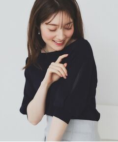 index / インデックス ニット・セーター | 《6色展開/XS-LLサイズ》ドライタッチ デザインスリーブニット【洗濯機洗い可/接触冷感/抗ピル】