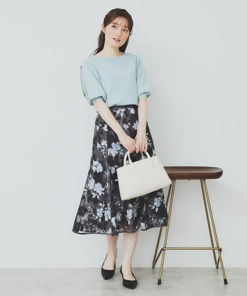 index / インデックス ニット・セーター | 《6色展開/XS-LLサイズ》ドライタッチ デザインスリーブニット【洗濯機洗い可/接触冷感/抗ピル】 | 詳細12