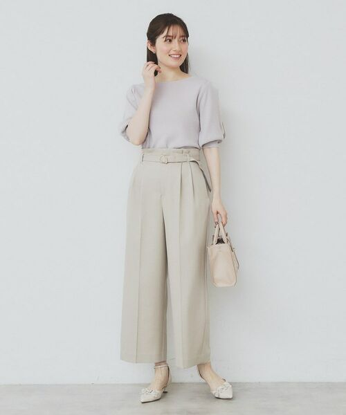 index / インデックス ニット・セーター | 《6色展開/XS-LLサイズ》ドライタッチ デザインスリーブニット【洗濯機洗い可/接触冷感/抗ピル】 | 詳細20