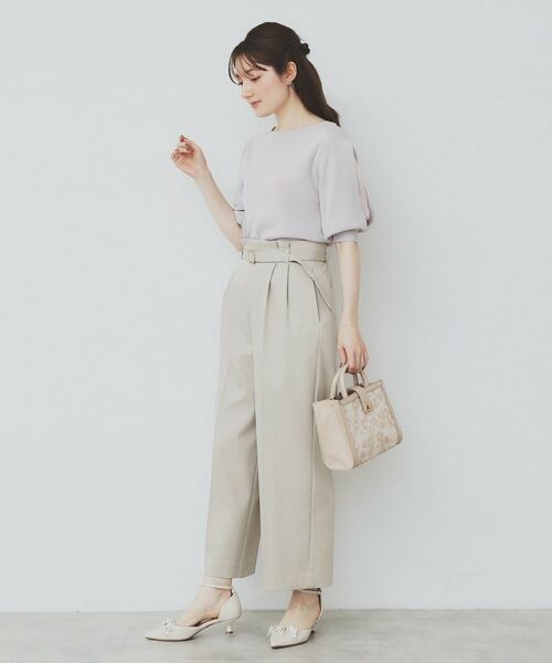 index / インデックス ニット・セーター | 《6色展開/XS-LLサイズ》ドライタッチ デザインスリーブニット【洗濯機洗い可/接触冷感/抗ピル】 | 詳細21