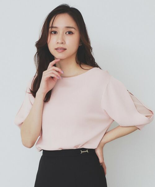 index / インデックス ニット・セーター | 《6色展開/XS-LLサイズ》ドライタッチ デザインスリーブニット【洗濯機洗い可/接触冷感/抗ピル】 | 詳細23