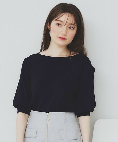 index / インデックス ニット・セーター | 《6色展開/XS-LLサイズ》ドライタッチ デザインスリーブニット【洗濯機洗い可/接触冷感/抗ピル】 | 詳細27