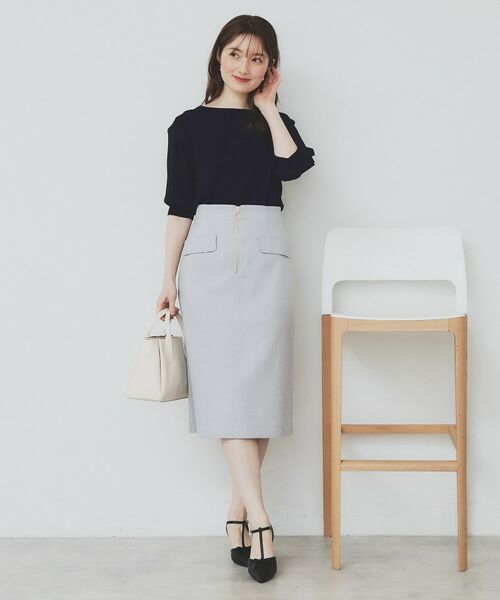 index / インデックス ニット・セーター | 《6色展開/XS-LLサイズ》ドライタッチ デザインスリーブニット【洗濯機洗い可/接触冷感/抗ピル】 | 詳細28