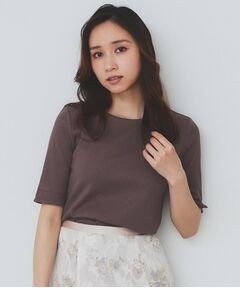 index / インデックス カットソー | 《7色展開/XS-LLサイズ》ボートネックリブトップス【UV/洗濯機洗い可】