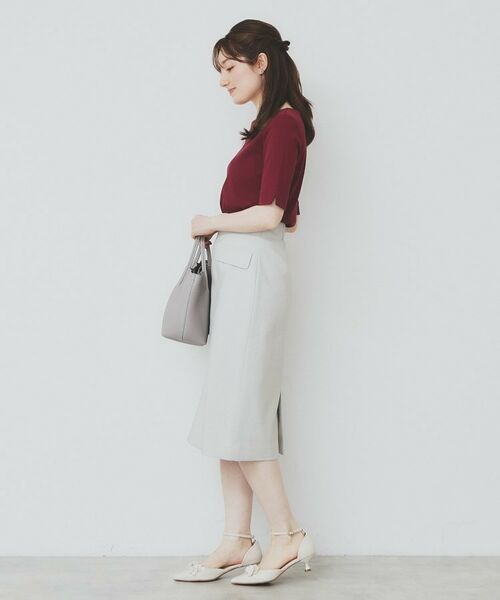 index / インデックス カットソー | 《7色展開/XS-LLサイズ》ボートネックリブトップス【UV/洗濯機洗い可】 | 詳細21