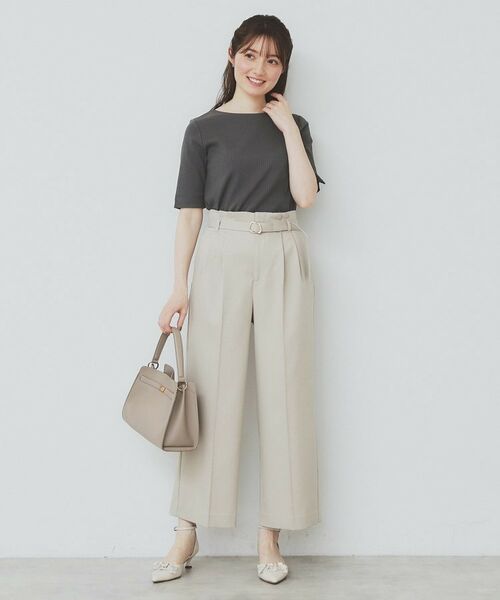 PoFF ボートネックトップス Te chichi｜【接触冷感】ドルマンボートネックトップス