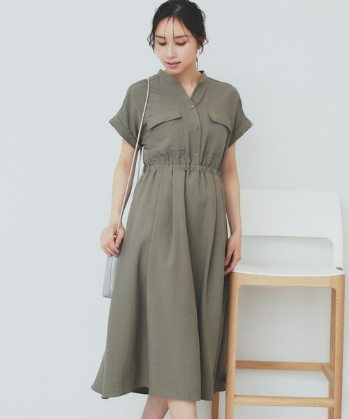 index / インデックス ロング・マキシ丈ワンピース | 《7色展開/XS-LLサイズ》ダブルポケットスキッパーシャツワンピース【吸水速乾/防シワ/イージーアイロン/抗ピル/洗濯機洗い可】 | 詳細11