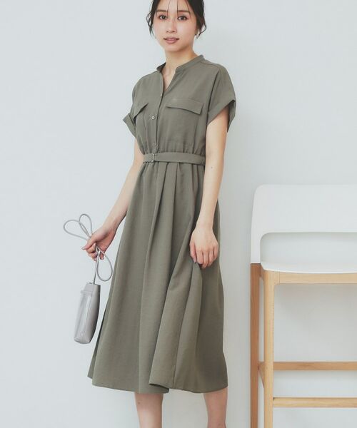 index / インデックス ロング・マキシ丈ワンピース | 《7色展開/XS-LLサイズ》ダブルポケットスキッパーシャツワンピース【吸水速乾/防シワ/イージーアイロン/抗ピル/洗濯機洗い可】 | 詳細12