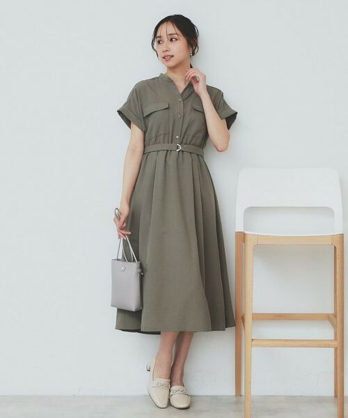 index / インデックス ロング・マキシ丈ワンピース | 《7色展開/XS-LLサイズ》ダブルポケットスキッパーシャツワンピース【吸水速乾/防シワ/イージーアイロン/抗ピル/洗濯機洗い可】 | 詳細14