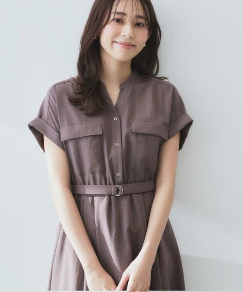 index / インデックス ロング・マキシ丈ワンピース | 《7色展開/XS-LLサイズ》ダブルポケットスキッパーシャツワンピース【吸水速乾/防シワ/イージーアイロン/抗ピル/洗濯機洗い可】 | 詳細17