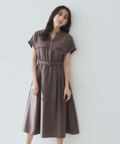 index / インデックス ロング・マキシ丈ワンピース | 《7色展開/XS-LLサイズ》ダブルポケットスキッパーシャツワンピース【吸水速乾/防シワ/イージーアイロン/抗ピル/洗濯機洗い可】 | 詳細19