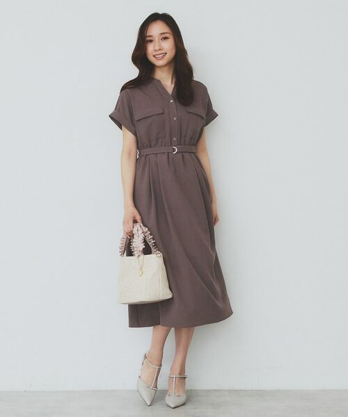 index / インデックス ロング・マキシ丈ワンピース | 《7色展開/XS-LLサイズ》ダブルポケットスキッパーシャツワンピース【吸水速乾/防シワ/イージーアイロン/抗ピル/洗濯機洗い可】 | 詳細23