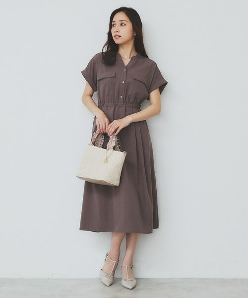 index / インデックス ロング・マキシ丈ワンピース | 《7色展開/XS-LLサイズ》ダブルポケットスキッパーシャツワンピース【吸水速乾/防シワ/イージーアイロン/抗ピル/洗濯機洗い可】 | 詳細24