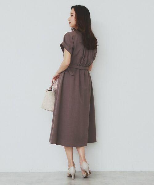 index / インデックス ロング・マキシ丈ワンピース | 《7色展開/XS-LLサイズ》ダブルポケットスキッパーシャツワンピース【吸水速乾/防シワ/イージーアイロン/抗ピル/洗濯機洗い可】 | 詳細25