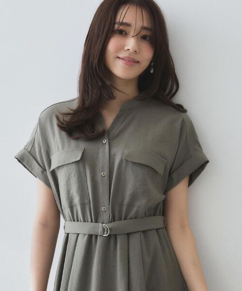 index / インデックス ロング・マキシ丈ワンピース | 《7色展開/XS-LLサイズ》ダブルポケットスキッパーシャツワンピース【吸水速乾/防シワ/イージーアイロン/抗ピル/洗濯機洗い可】 | 詳細8