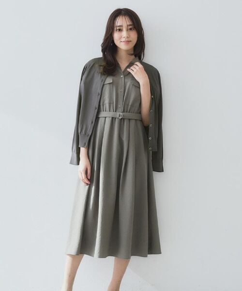 index / インデックス ロング・マキシ丈ワンピース | 《7色展開/XS-LLサイズ》ダブルポケットスキッパーシャツワンピース【吸水速乾/防シワ/イージーアイロン/抗ピル/洗濯機洗い可】 | 詳細9