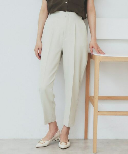 index / インデックス ショート・ハーフ・半端丈パンツ | ストレッチテーパードパンツ【洗濯機洗い可/吸水速乾/防シワ】 | 詳細17