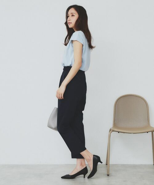 index / インデックス ショート・ハーフ・半端丈パンツ | ストレッチテーパードパンツ【洗濯機洗い可/吸水速乾/防シワ】 | 詳細22