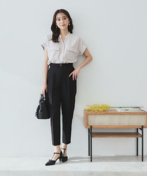 index / インデックス ショート・ハーフ・半端丈パンツ | ストレッチテーパードパンツ【洗濯機洗い可/吸水速乾/防シワ】 | 詳細26