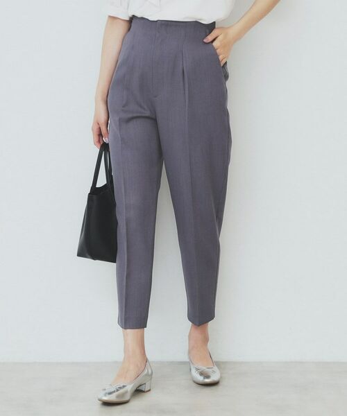 index / インデックス ショート・ハーフ・半端丈パンツ | ストレッチテーパードパンツ【洗濯機洗い可/吸水速乾/防シワ】 | 詳細7