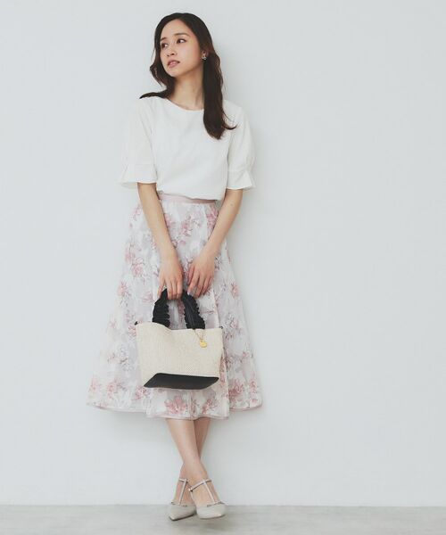 index / インデックス シャツ・ブラウス | 《8色展開/XS-LLサイズ》タックパフスリーブブラウス【洗濯機洗い可/吸水速乾/防シワ/抗ピル】 | 詳細10