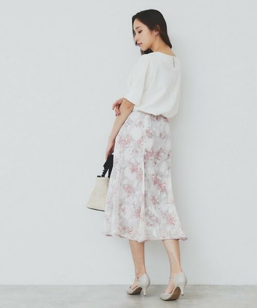 index / インデックス シャツ・ブラウス | 《8色展開/XS-LLサイズ》タックパフスリーブブラウス【洗濯機洗い可/吸水速乾/防シワ/抗ピル】 | 詳細11