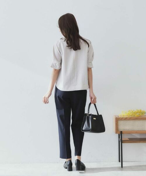 index / インデックス シャツ・ブラウス | 《8色展開/XS-LLサイズ》タックパフスリーブブラウス【洗濯機洗い可/吸水速乾/防シワ/抗ピル】 | 詳細17