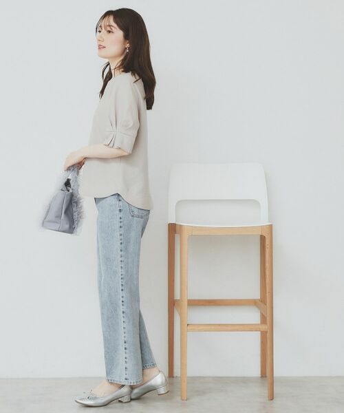 index / インデックス シャツ・ブラウス | 《8色展開/XS-LLサイズ》タックパフスリーブブラウス【洗濯機洗い可/吸水速乾/防シワ/抗ピル】 | 詳細21