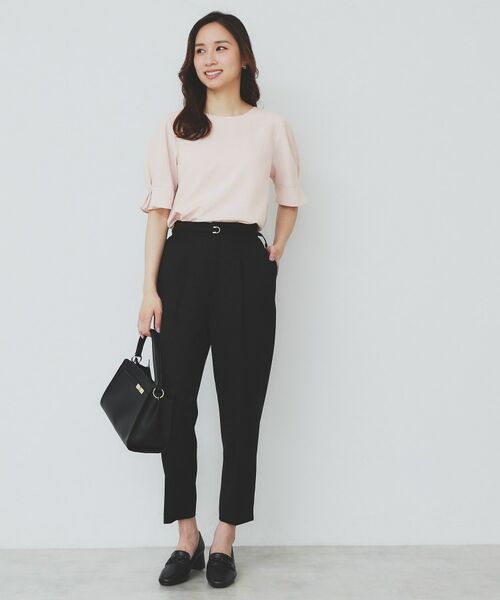 index / インデックス シャツ・ブラウス | 《8色展開/XS-LLサイズ》タックパフスリーブブラウス【洗濯機洗い可/吸水速乾/防シワ/抗ピル】 | 詳細29