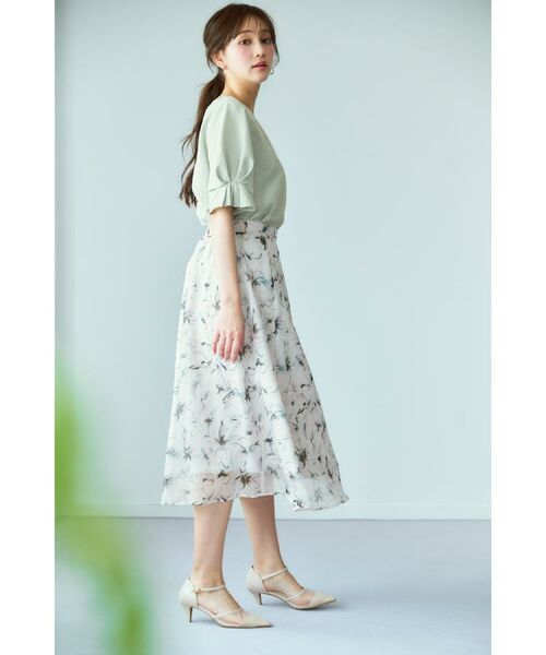 index / インデックス シャツ・ブラウス | 《8色展開/XS-LLサイズ》タックパフスリーブブラウス【洗濯機洗い可/吸水速乾/防シワ/抗ピル】 | 詳細4