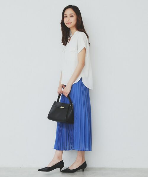 index / インデックス シャツ・ブラウス | ダブルポケットスキッパーブラウス【洗濯機洗い可/イージーアイロン】 | 詳細11