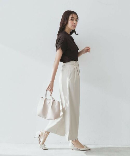 index / インデックス シャツ・ブラウス | ダブルポケットスキッパーブラウス【洗濯機洗い可/イージーアイロン】 | 詳細25