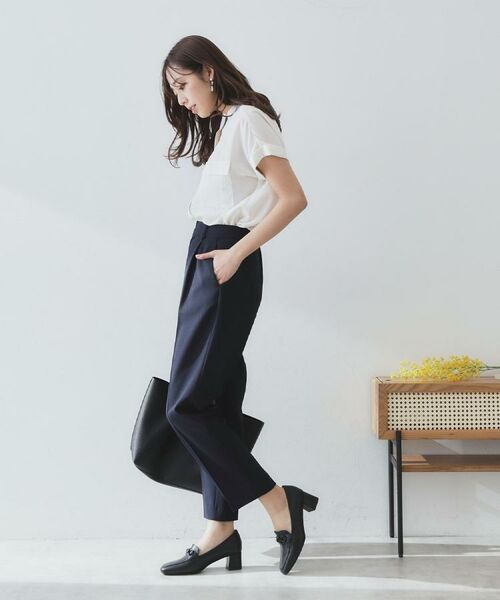 index / インデックス シャツ・ブラウス | ダブルポケットスキッパーブラウス【洗濯機洗い可/イージーアイロン】 | 詳細7