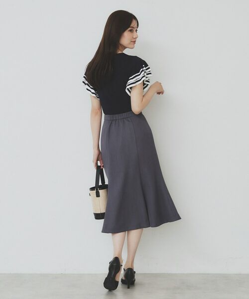 index / インデックス ニット・セーター | ボーダーフリルスリーブニット【洗濯機洗い可】 | 詳細11