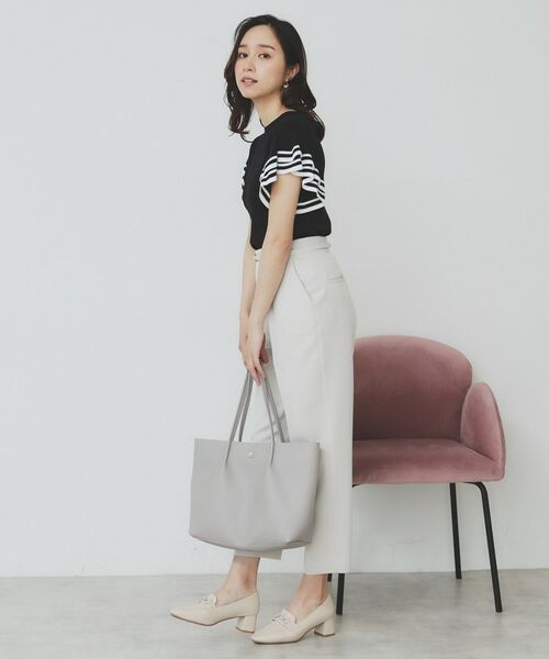 index / インデックス ニット・セーター | ボーダーフリルスリーブニット【洗濯機洗い可】 | 詳細15