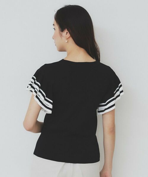 index / インデックス ニット・セーター | ボーダーフリルスリーブニット【洗濯機洗い可】 | 詳細19