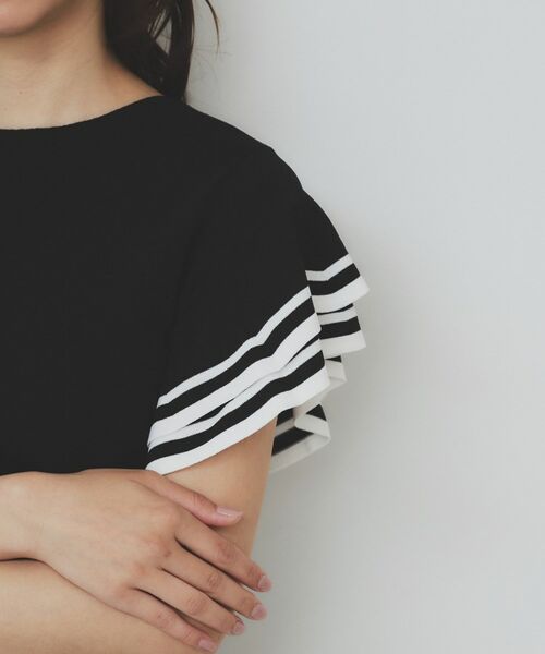 index / インデックス ニット・セーター | ボーダーフリルスリーブニット【洗濯機洗い可】 | 詳細21